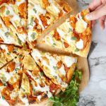 vegan buffalo cauliflower pizza | The Baking Fairy