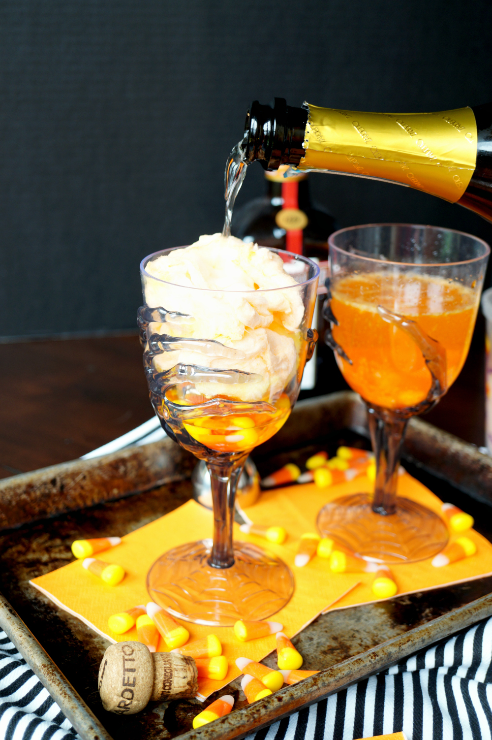 Vanishing Candy Corn Cocktails