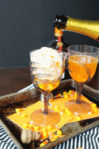 vanishing candy corn cocktails #HalloweenTreatsWeek | The Baking Fairy