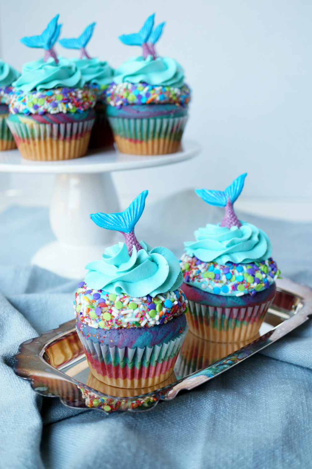 mermaid birthday cupcakes | The Baking Fairy