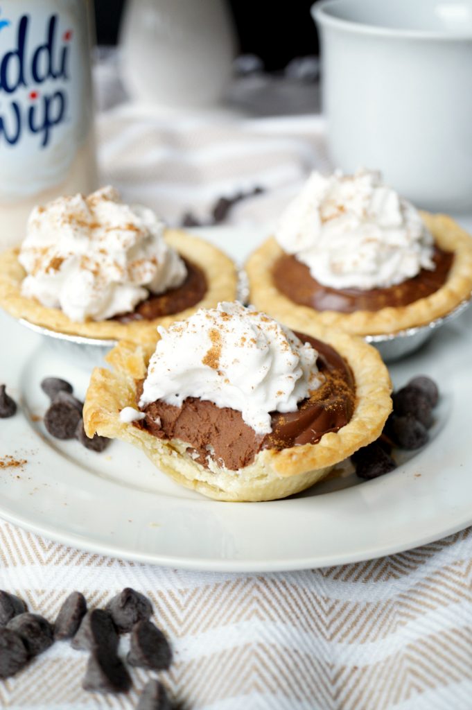 vegan mini chocolate chai pies | The Baking Fairy #ReddiForNonDairy #ad