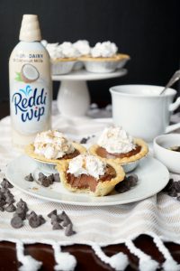vegan mini chocolate chai pies | The Baking Fairy #ReddiForNonDairy #ad