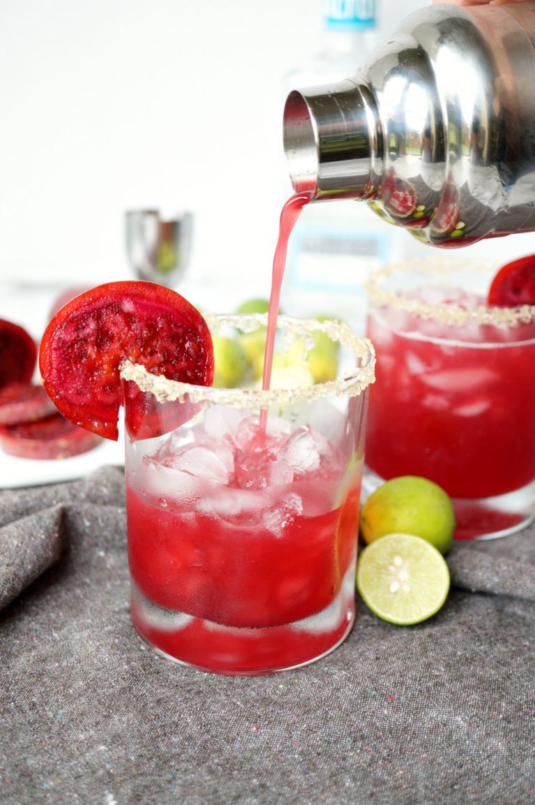 prickly pear margaritas The Baking Fairy