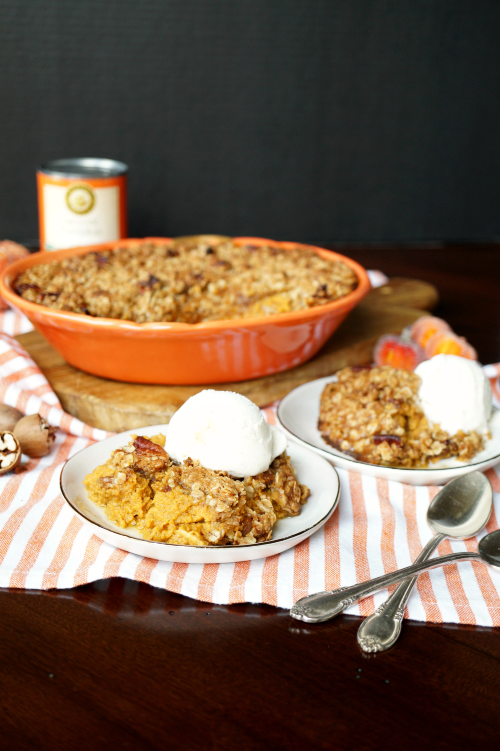 easy pumpkin cobbler with brown butter streusel | The Baking Fairy