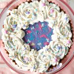 white chocolate unicorn cheesecake | The Baking Fairy #Choctoberfest