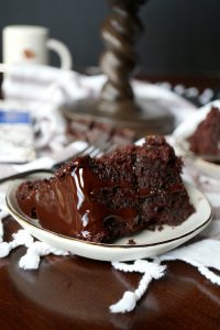 vegan dark chocolate Sacher torte | The Baking Fairy #Choctoberfest #MakeSomethingDivine