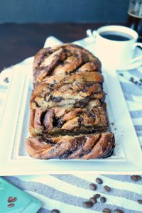 white chocolate mocha braided bread | The Baking Fairy #Choctoberfest