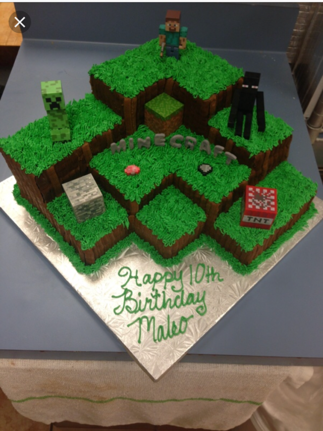 Minecraft Cake The Baking Fairy The Baking Fairy