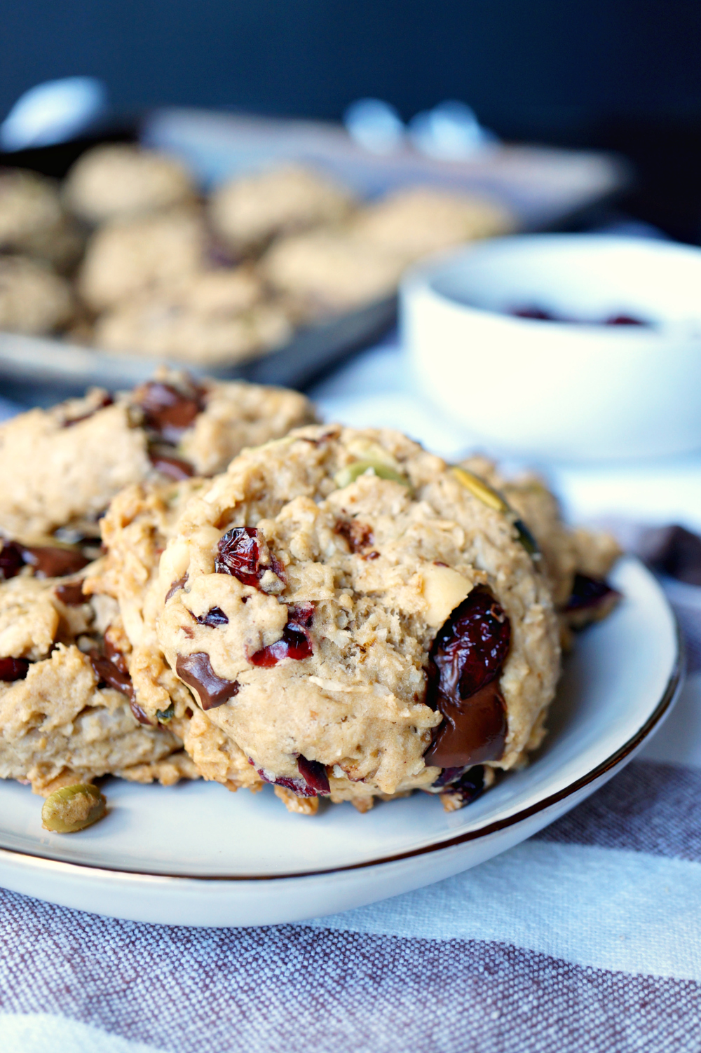 vegan autumn monster cookies | The Baking Fairy