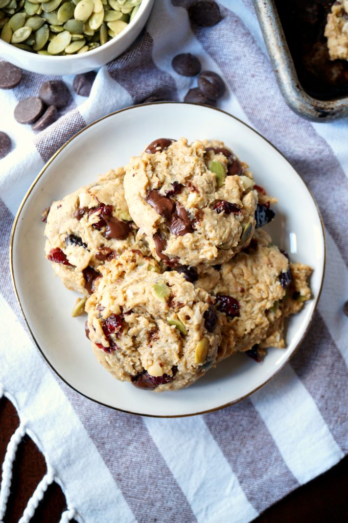 vegan autumn monster cookies | The Baking Fairy