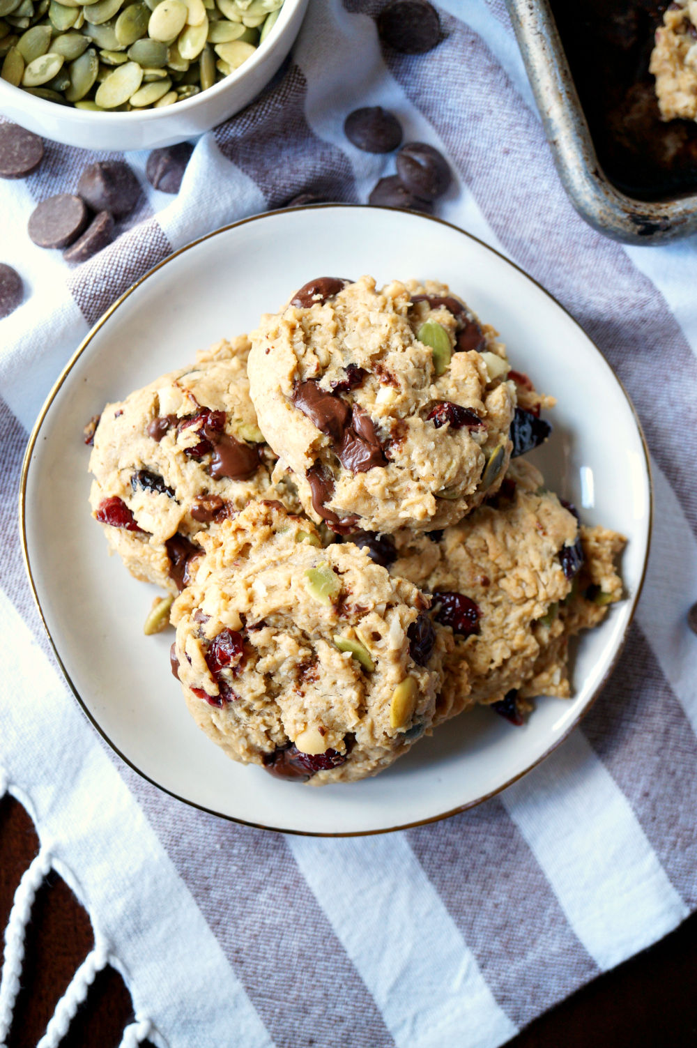 vegan autumn monster cookies | The Baking Fairy