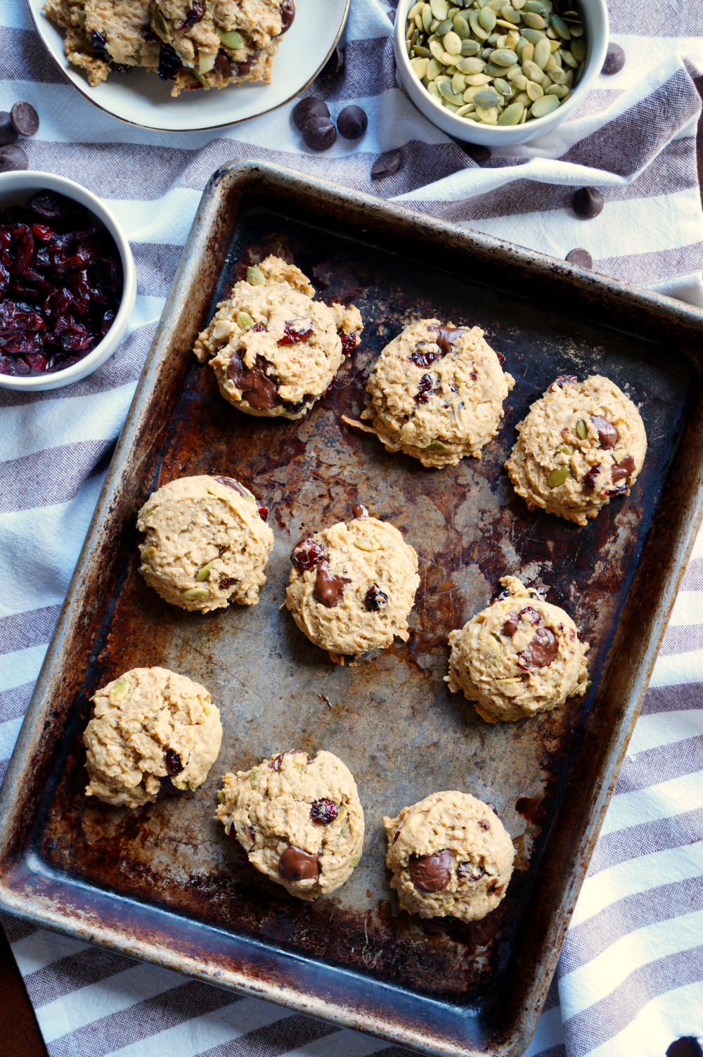 vegan autumn monster cookies | The Baking Fairy