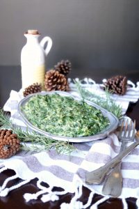 vegan creamed greens {spinach, kale, and chard} | The Baking Fairy