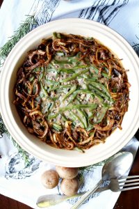 vegan green bean casserole from scratch | The Baking Fairy