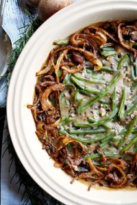 vegan green bean casserole from scratch | The Baking Fairy