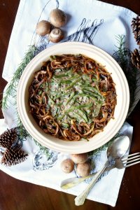 vegan green bean casserole from scratch | The Baking Fairy