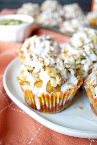 vegan pumpkin muffins with brown sugar streusel | The Baking Fairy