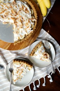 vegan coconut banoffee pie | The Baking Fairy