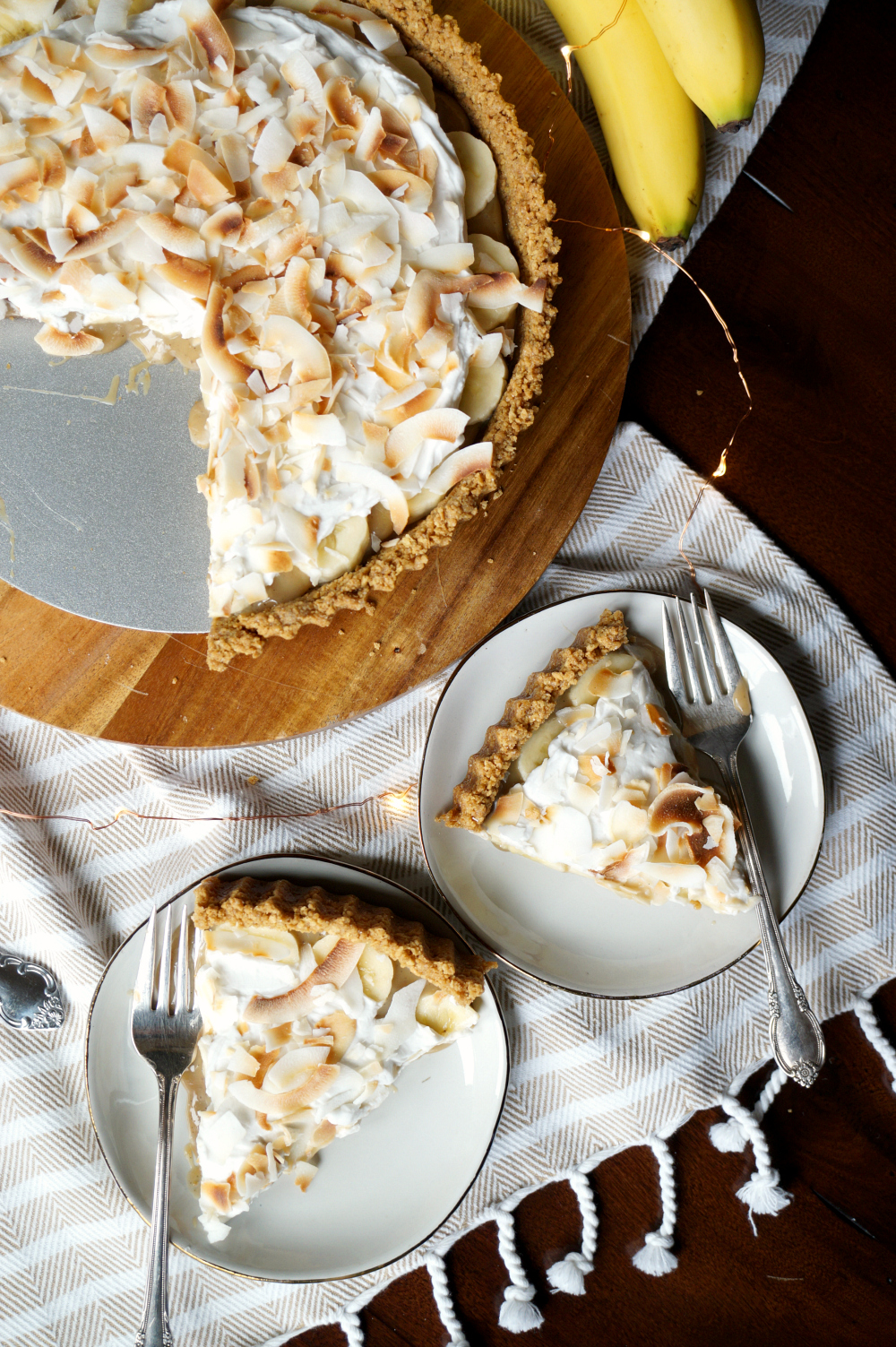 vegan coconut banoffee pie | The Baking Fairy