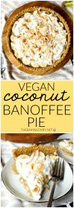 vegan coconut banoffee pie | The Baking Fairy