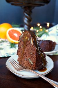 vegan spiced orange date cake | The Baking Fairy