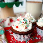 vegan gingerbread cupcakes with eggnog frosting | The Baking Fairy #ChristmasSweetsWeek #ad