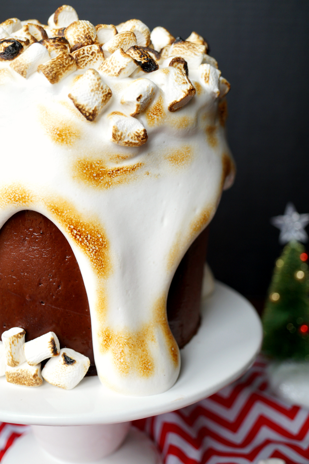 vegan hot chocolate layer cake | The Baking Fairy #ChristmasSweetsWeek #ad