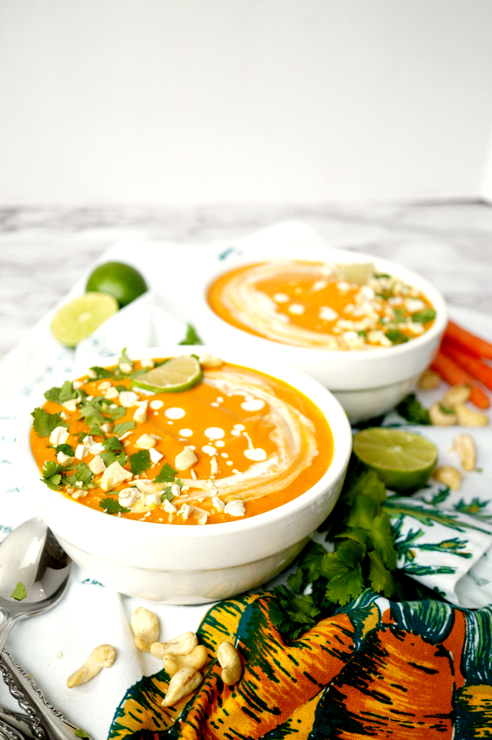 vegan Thai roasted carrot soup | The Baking Fairy