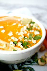 vegan Thai roasted carrot soup | The Baking Fairy