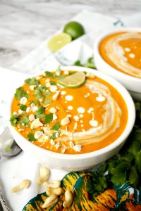vegan Thai roasted carrot soup | The Baking Fairy