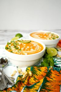 vegan Thai roasted carrot soup | The Baking Fairy