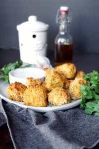 vegan garlic parmesan cauliflower wings | The Baking Fairy