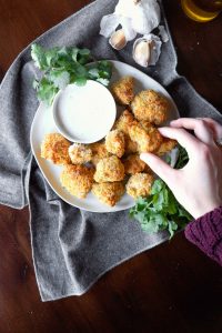 vegan garlic parmesan cauliflower wings | The Baking Fairy