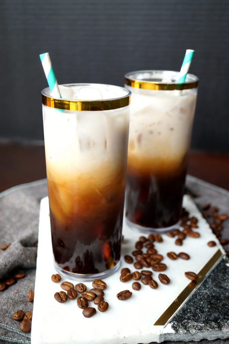 small batch vanilla cinnamon cold brew latte The Baking Fairy