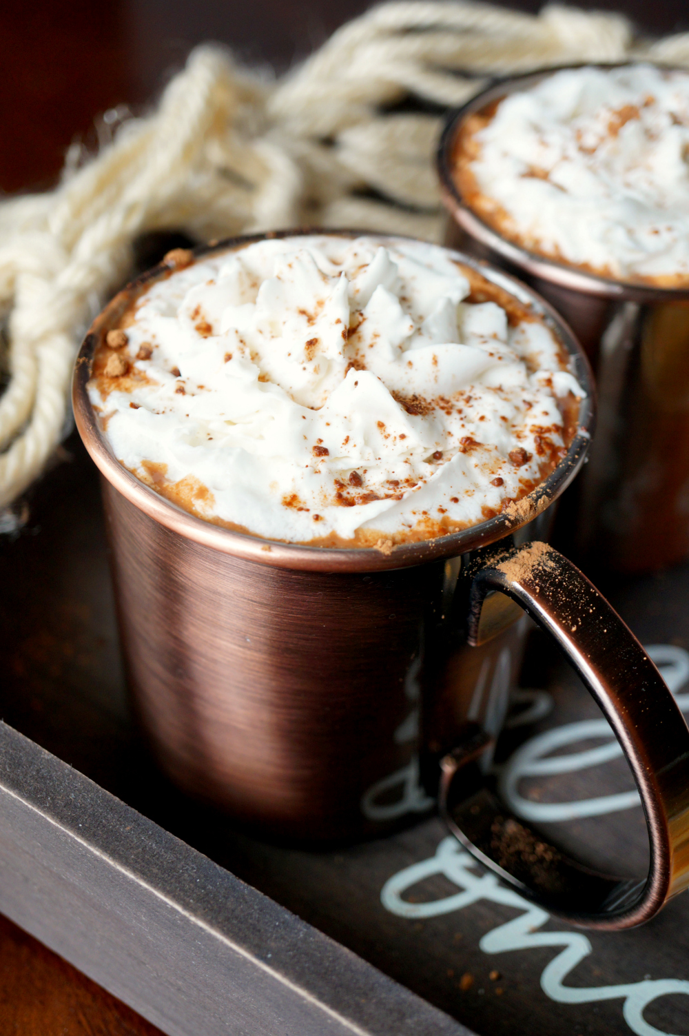 vegan date sweetened hot cocoa | The Baking Fairy