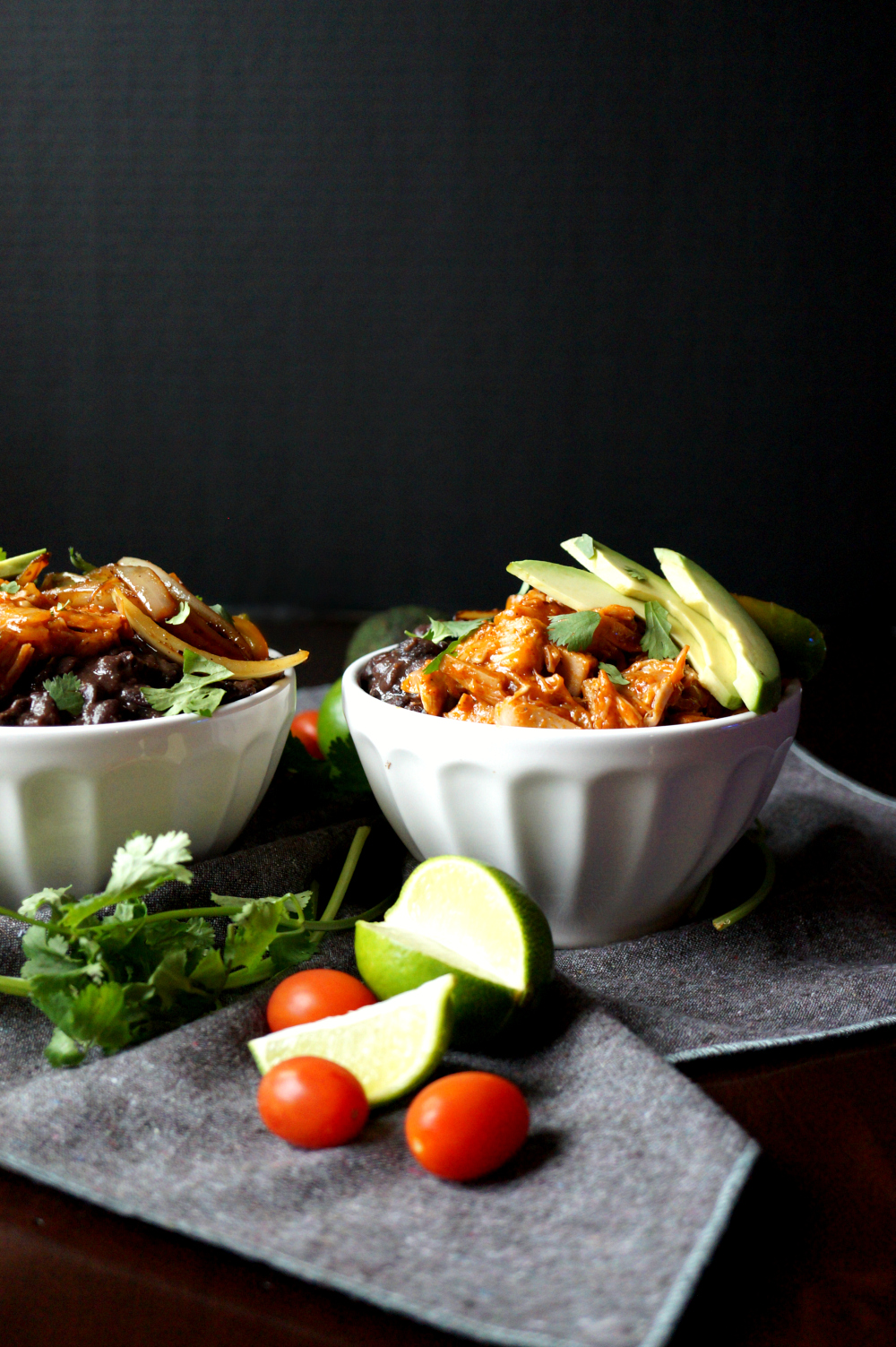 vegan burrito bowls with jackfruit carnitas | The Baking Fairy