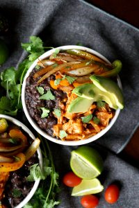 vegan burrito bowls with jackfruit carnitas | The Baking Fairy