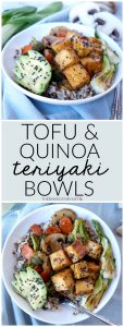 teriyaki tofu quinoa bowls | The Baking Fairy