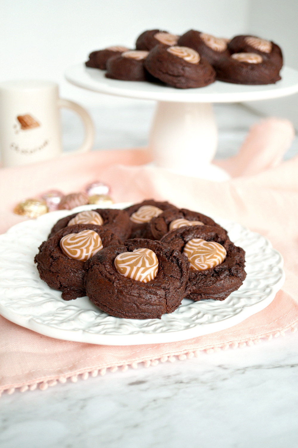 valentine's day chocolate truffle cookies | The Baking Fairy