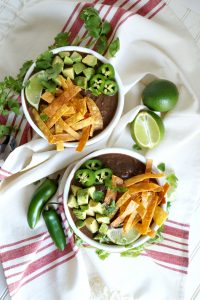 creamy vegan black bean soup | The Baking Fairy