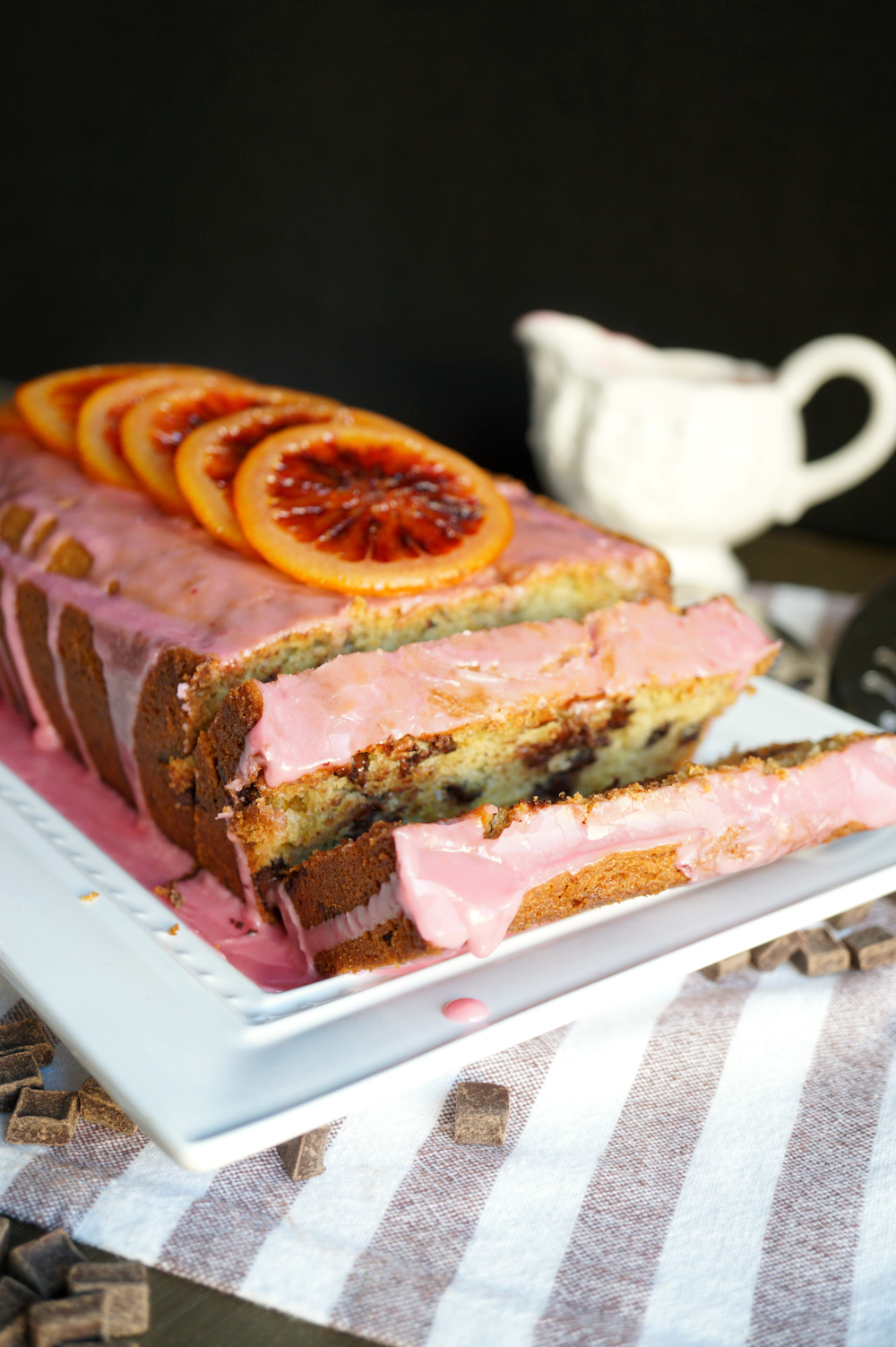 vegan blood orange dark chocolate loaf cake | The Baking Fairy #ad #SpringSweetsWeek
