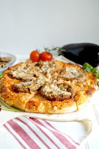 vegan eggplant parmesan pizza | The Baking Fairy