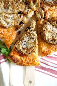 vegan eggplant parmesan pizza | The Baking Fairy