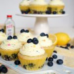 vegan lemon blueberry cupcakes | The Baking Fairy #ad #SpringSweetsWeek