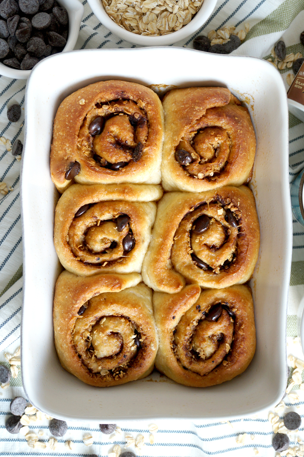 vegan oatmeal cookie sweet rolls with oatmilk yogurt frosting | The Baking Fairy #ad #SpringSweetsWeek