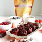 vegan raspberry dark chocolate energy bites | The Baking Fairy #ad #SpringSweetsWeek