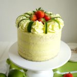 vegan strawberry lime layer cake | The Baking Fairy