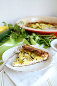 summer squash tart with lemon ricotta | The Baking Fairy