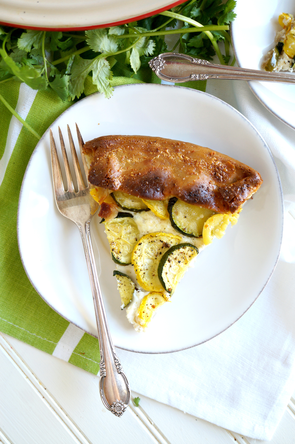 summer squash tart with lemon ricotta | The Baking Fairy