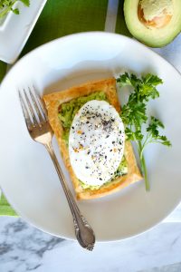 avocado toast puff pastry squares | The Baking Fairy #ad #EasterBrunchWeek